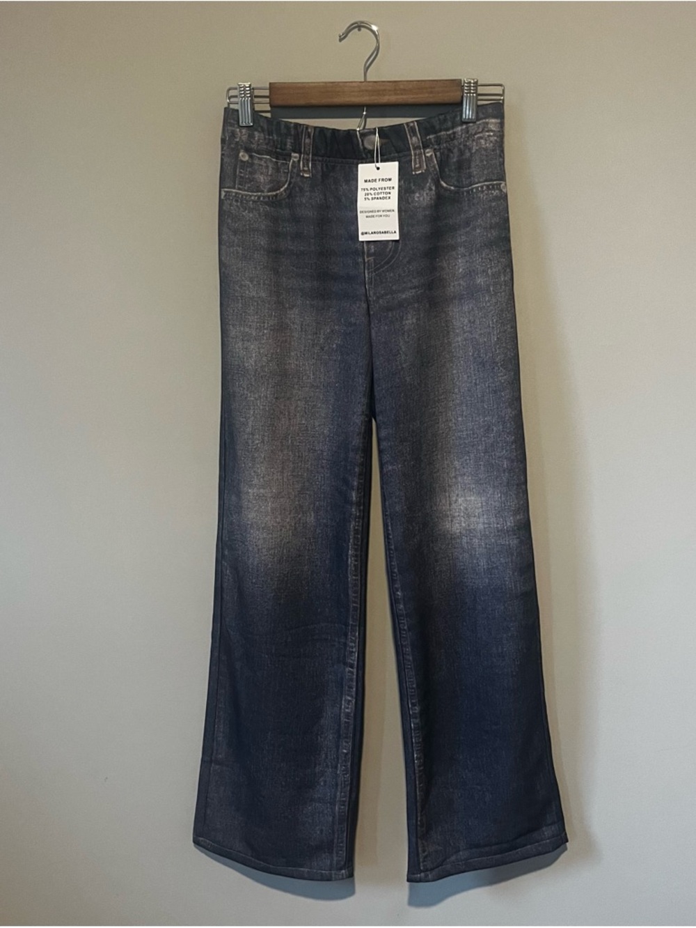 Mila Rosabella Sweatpants Jeans-The 'Fake' Jeans in Dark Wash Size M